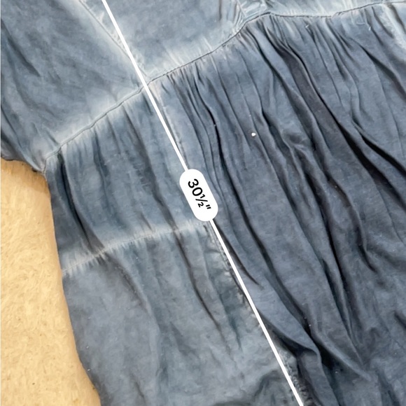 Free people blue rayon tunic dress - Picture 6 of 6